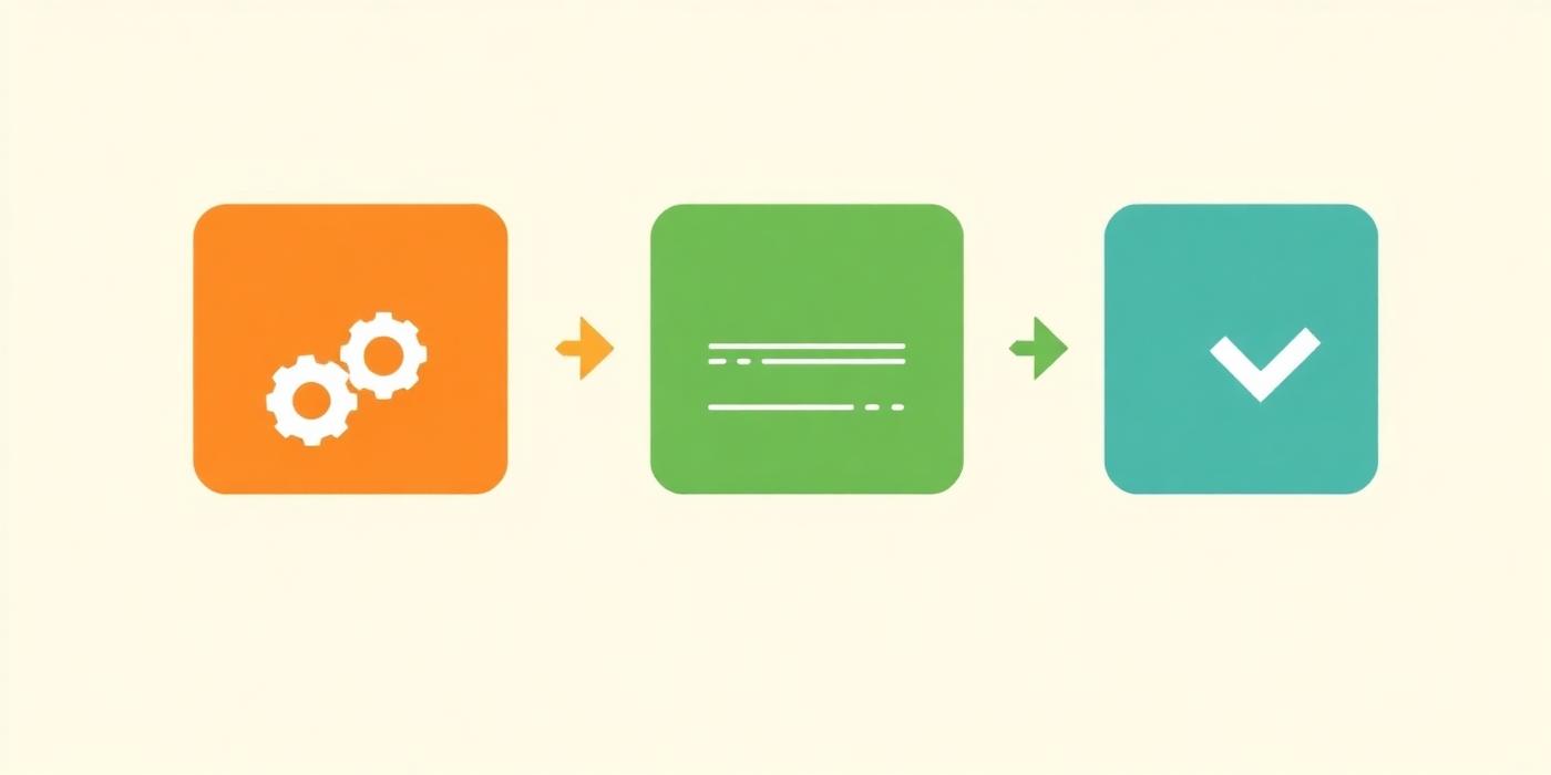 Three-step workflow